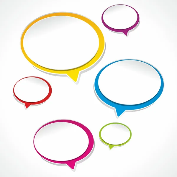 Speech bubbles and dialog balloons — Stock Vector