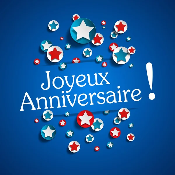 Joyeux anniversaire carte — Image vectorielle