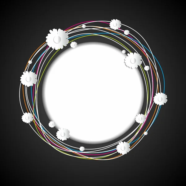 Cadre cercle créatif — Image vectorielle