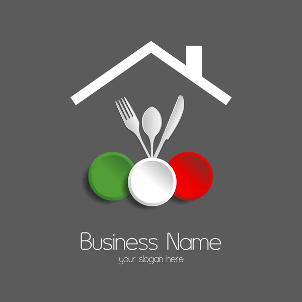 Logotype restaurant alimentaire — Image vectorielle