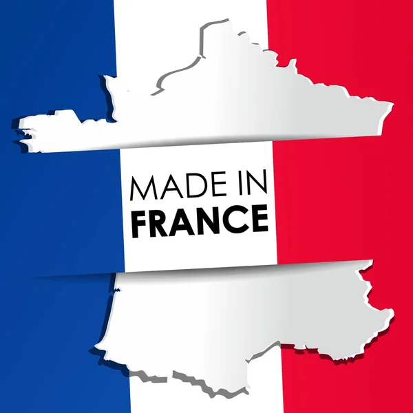 Fabricado en Francia — Vector de stock