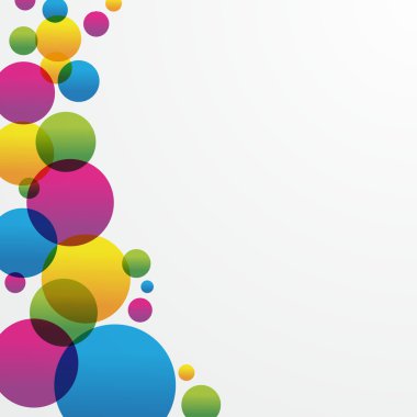 yaratıcı renkli daireler arka plan