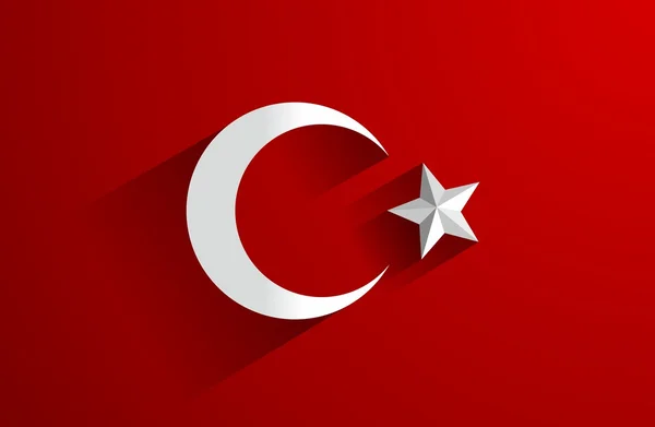 Bandera de Turkey — Archivo Imágenes Vectoriales