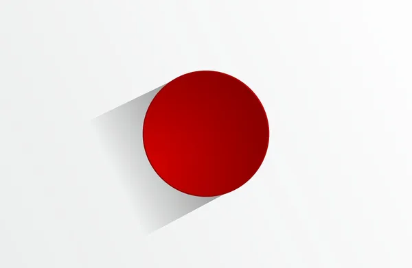 Flagge Japans — Stockvektor