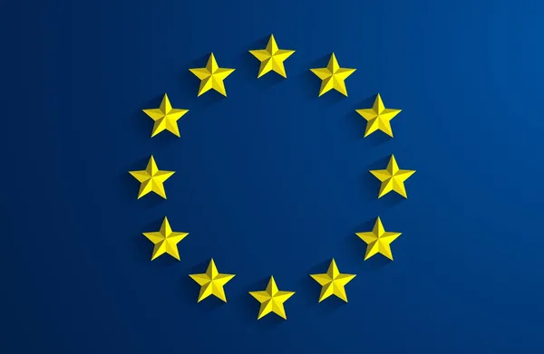 Bandeira da União Europeia — Vetor de Stock