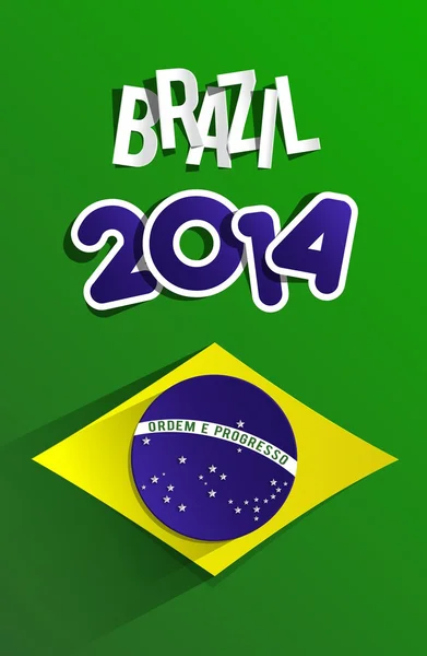 Creative World Cup Brazil 2014 — Stock Vector