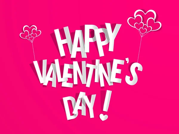 Tarjeta feliz día de San Valentín — Vector de stock