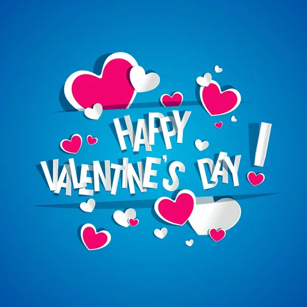 Tarjeta feliz día de San Valentín — Vector de stock