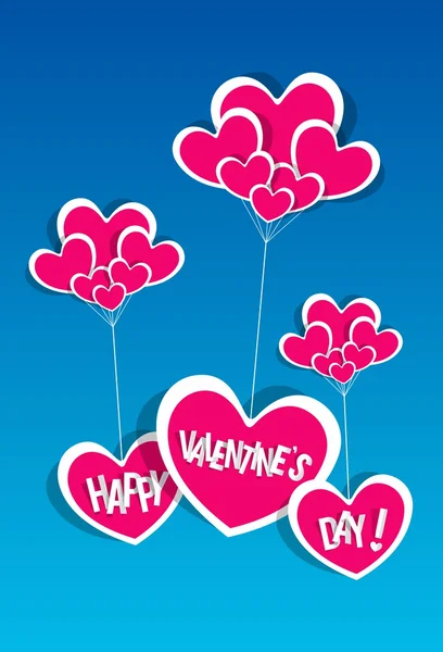 Tarjeta feliz día de San Valentín — Vector de stock