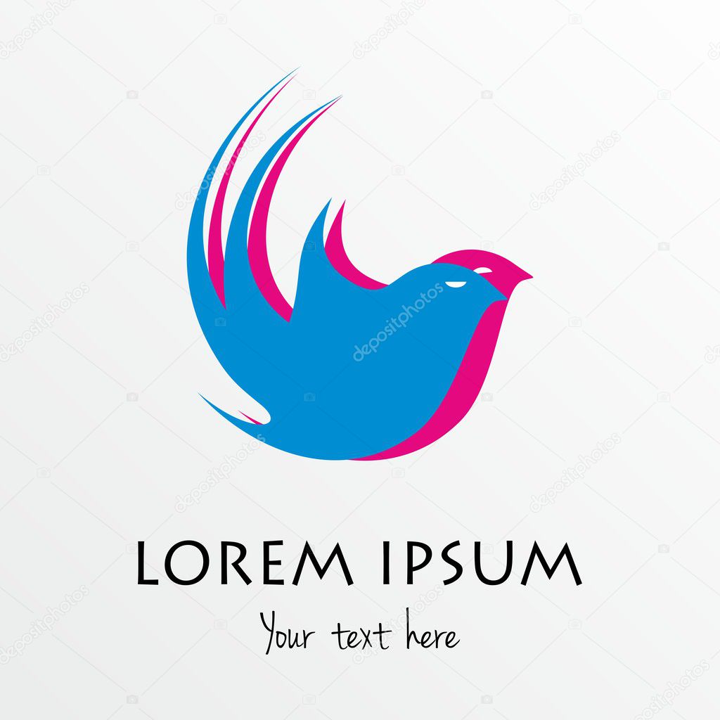Abstract Flying Birds Logo Template