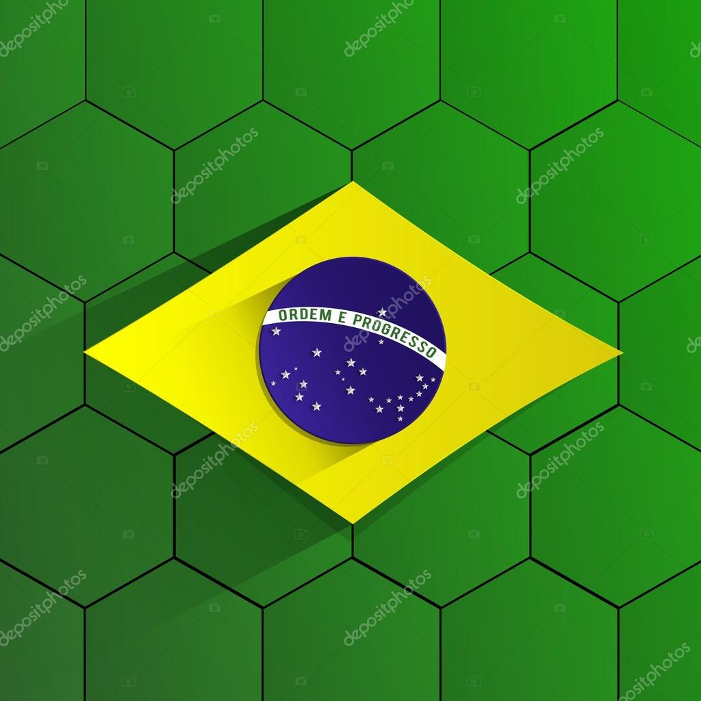 Abstract Bandeira Da Selecao Brasileira De Futebol Vetor De Stock C Nicousnake 36595101