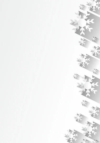 Creative Abstract Snowflakes Background — Stock Vector