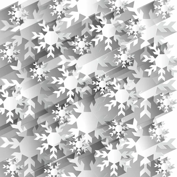 Creatieve abstracte sneeuwvlokken achtergrond — Stockvector