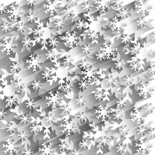 Creatieve abstracte sneeuwvlokken achtergrond — Stockvector