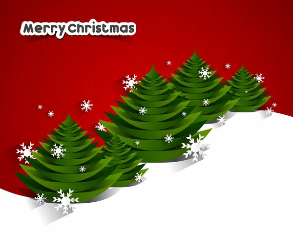 Creative Abstract Merry Christmas Card — Stock Vector