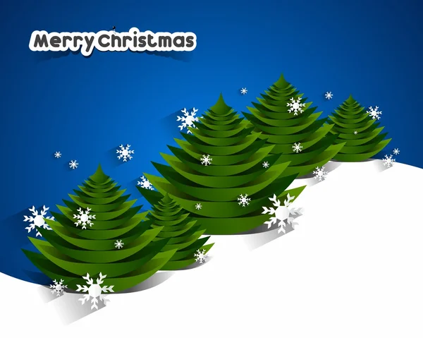 Creative Abstract Merry Christmas Card — Stock Vector