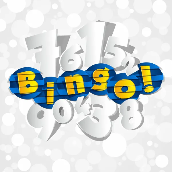 Bingo abstrait créatif — Image vectorielle