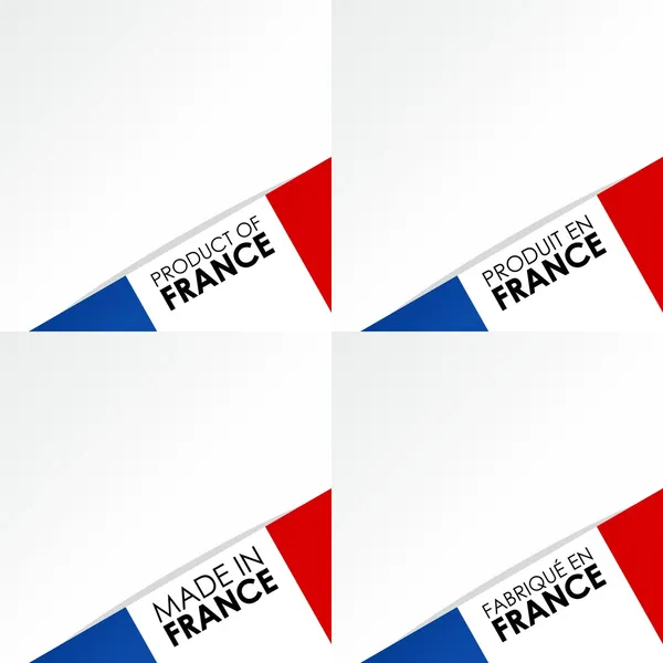 Made in France Distintivi — Vettoriale Stock