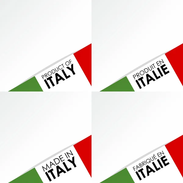 Gemaakt in Italië badges — Stockvector