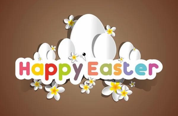 Happy Easter Greeting Card — Stock Vector