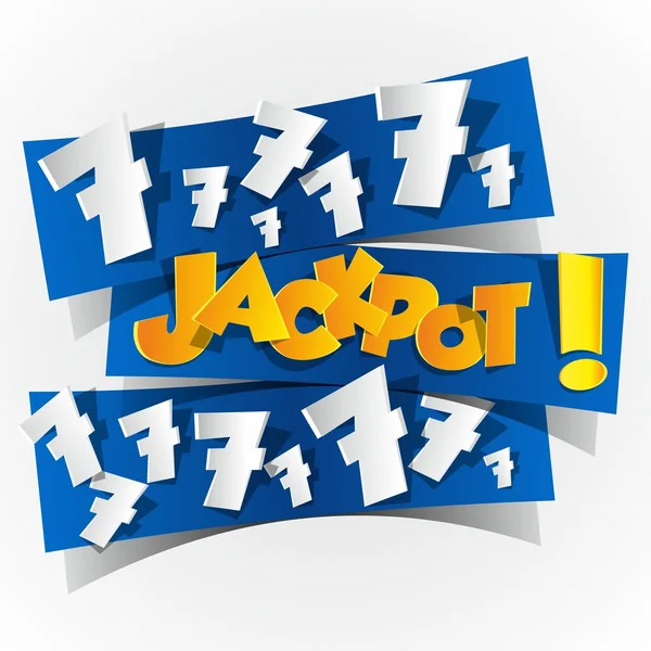 Bingo astratto creativo, simbolo del jackpot — Vettoriale Stock