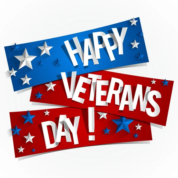 Happy veterans day — Stockvector