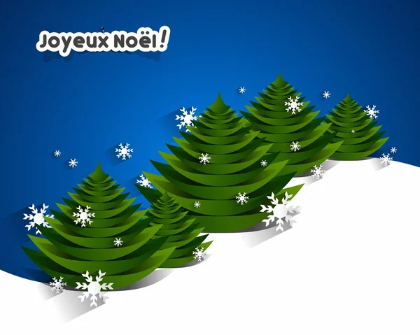 Feliz tarjeta de felicitación de Navidad — Vector de stock