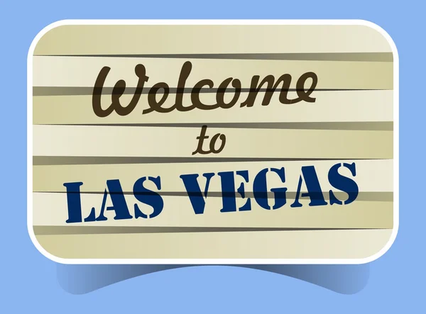 Welcome To Las Vegas — Stock Vector