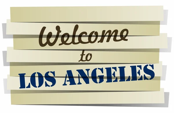 Welcome To Los Angeles — Stock Vector