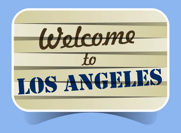 Welcome To Los Angeles — Stock Vector