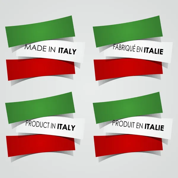 Olasz gyártmány — Stock Vector