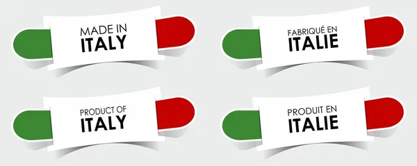 Gemaakt in Italië badges — Stockvector