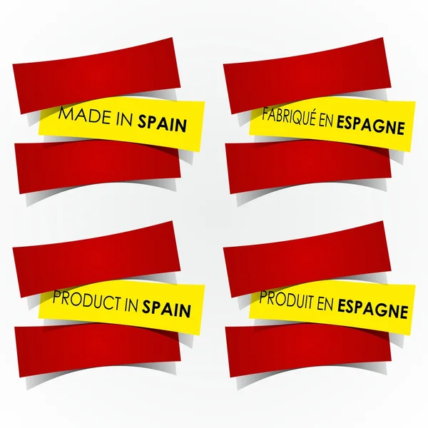 Made In Spain Badges — Stock Vector