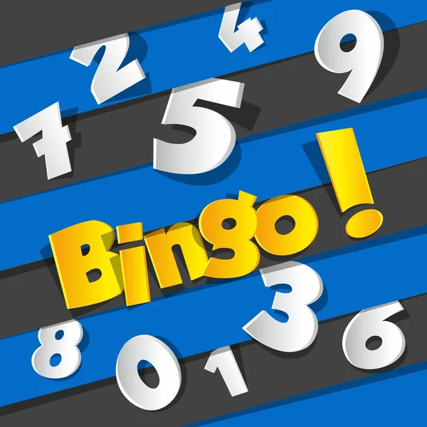 Bingo, jackpot-symbool — Stockvector