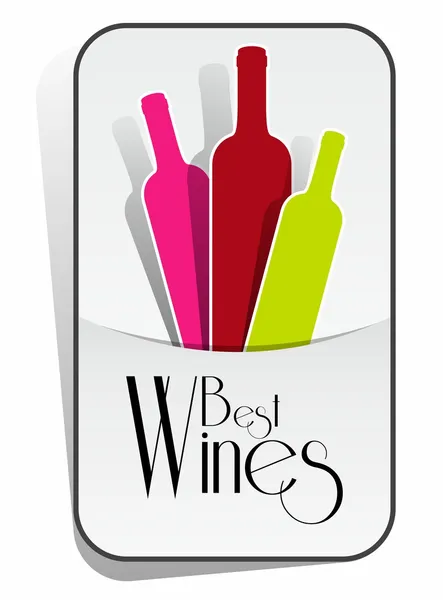 Mejor insignia de vinos — Archivo Imágenes Vectoriales