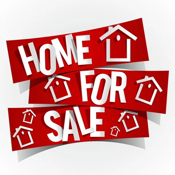 Home zu verkaufen — Stockvektor