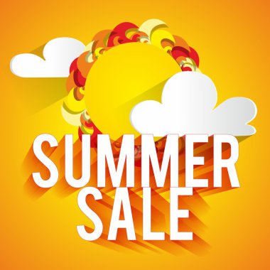 Yaz satışı arkaplanı