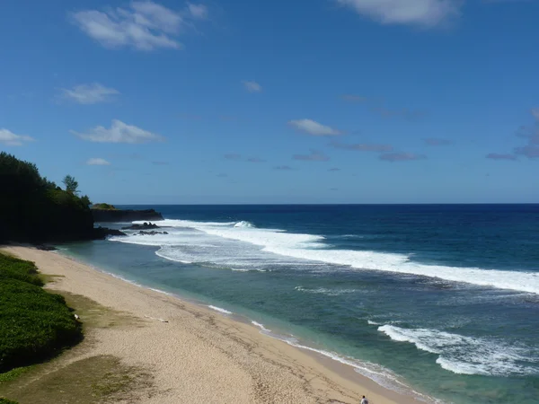 Strand am gris gris felsen — Stockfoto