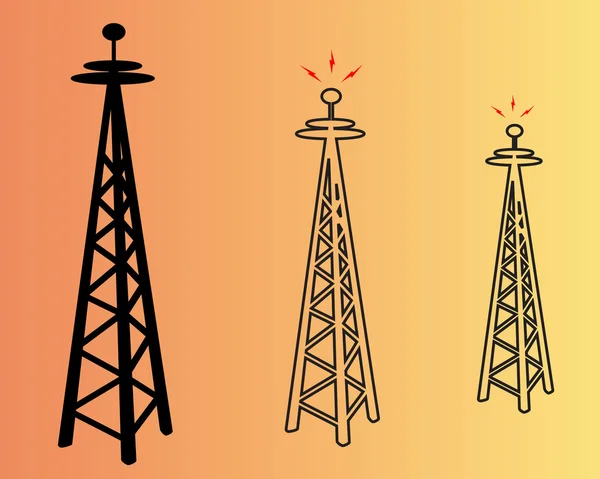 Pólos elétricos — Vetor de Stock