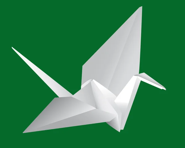 Japanskt papper crane — Stock vektor