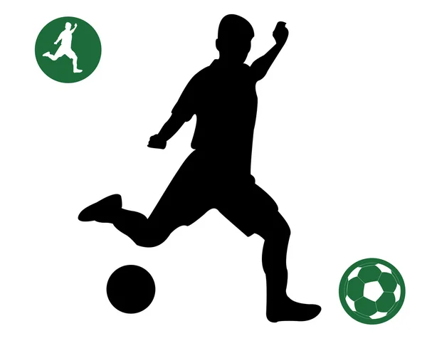 Jugador de fútbol — Vector de stock