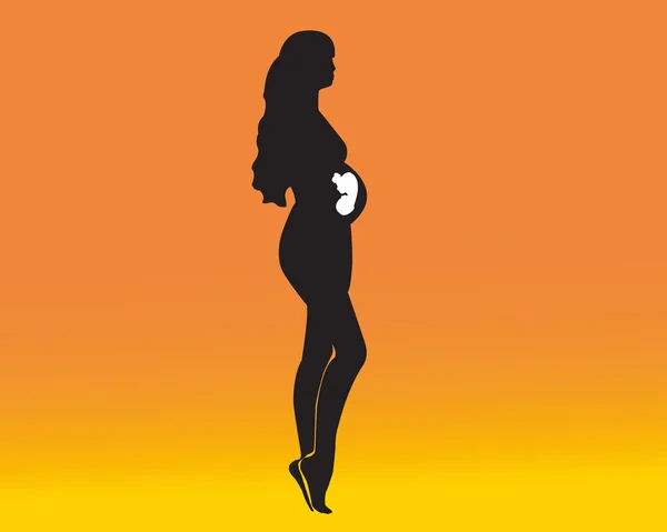 Femme enceinte — Image vectorielle