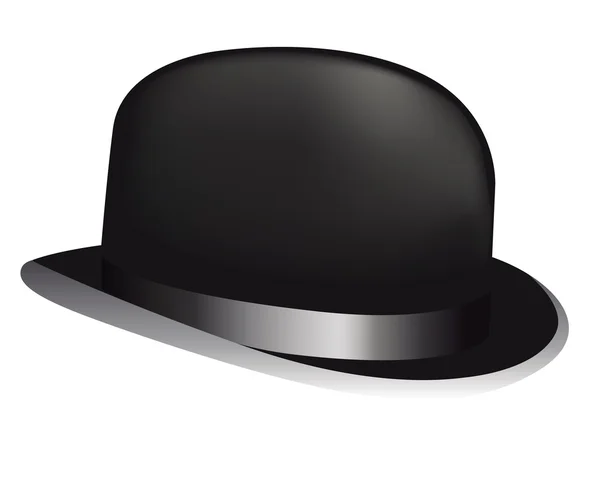 Černý klobouk — Stockový vektor