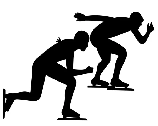 Schlittschuhsport — Stockvektor