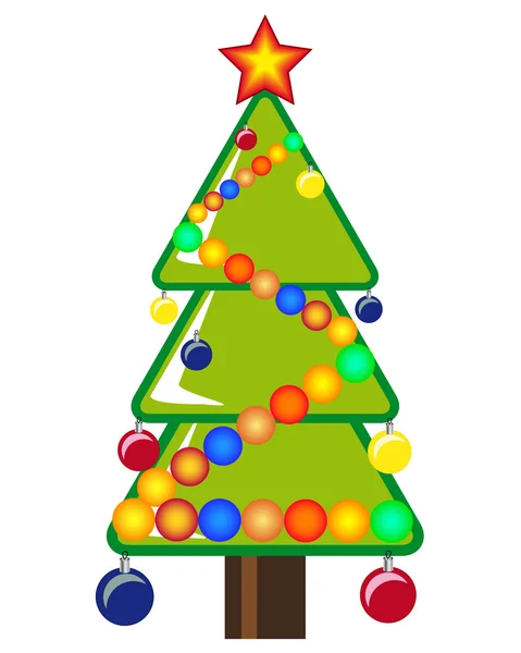 Kerstboom — Stockvector