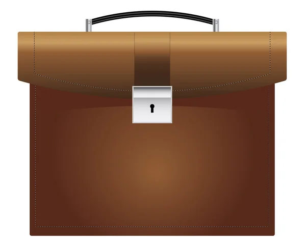 Briefcase brown — Stock Vector