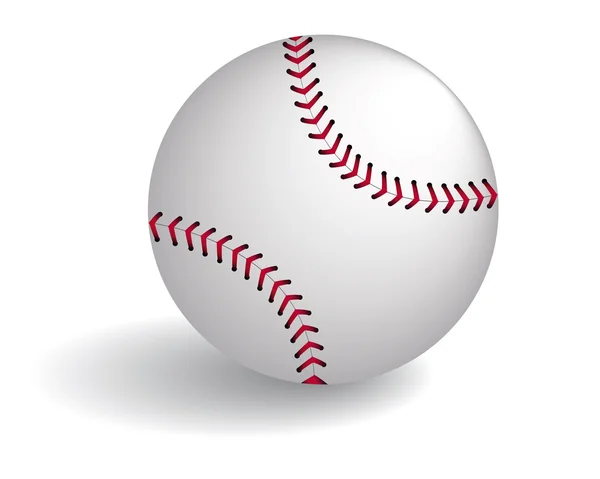 Pelota de béisbol — Vector de stock