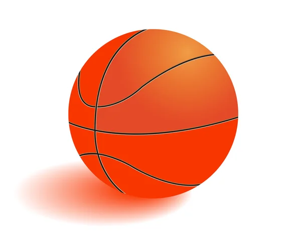 Pelota para jugar baloncesto — Vector de stock