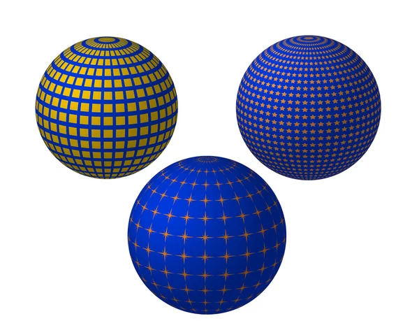 Три шара — стоковый вектор