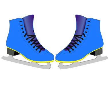 skates for figure skaters clipart